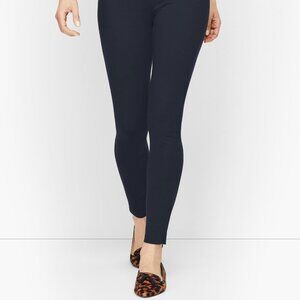 T by Talbots Navy Blue Full Length Ankle Zippers Leggings